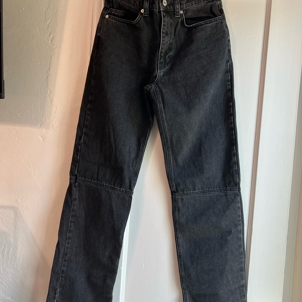 Axel Arigato Dark Gray Straight Jeans